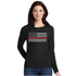 Thin Blue Line WOMEN-LS-CLASSIC-RED-BLACK-MEDIUM Women's - Long Sleeve Classic