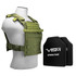 NcSTAR BPLCVPCFL2995G-A Fast Plate Carrier w/11''X14'' Level III+ PE STR's Cut 2X Hard Balllistic Plates