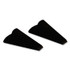 MASTER CASTER COMPANY 00969 Giant Foot Doorstop, No-Slip Rubber Wedge, 3.5w x 6.75d x 2h, Brown, 2/Pack