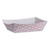 BOARDWALK 30LAG040 Paper Food Baskets, 6 oz Capacity, 3.78 x 4.3 x 1.08, Red/White, 1,000/Carton
