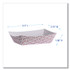 BOARDWALK 30LAG040 Paper Food Baskets, 6 oz Capacity, 3.78 x 4.3 x 1.08, Red/White, 1,000/Carton