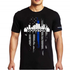 Thin Blue Line HOUSTON-LRG-TBL-SHIRT-BLK-XS T-Shirt - Houston Large, Thin Blue Line