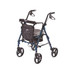 MEDLINE INDUSTRIES, INC. MDS86826SC Medline Deluxe Comfort Rollator, 8in Wheels, Blue