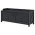 AMERIWOOD INDUSTRIES, INC. Ameriwood Home 7808886COM  Farmington Entryway Storage Bench, 19-13/16inH x 47-5/8inW x 15-15/16inD, Black