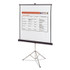 QUARTET MFG. 570S Portable Tripod Projection Screen, 70 x 70, White Matte Finish