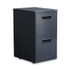 ALERA PAFFCH File Pedestal, Left or Right, 2 Legal/Letter-Size File Drawers, Charcoal, 14.96" x 19.29" x 27.75"