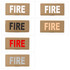 Eleven 10 E10-7001-FIRE-CYT/REF 2x4 Med ID Patch