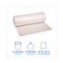 BOARDWALK 404622 High-Density Can Liners, 45 gal, 19 mic, 40" x 46", Natural, Perforated Roll, 25 Bags/Roll, 6 Rolls/Carton