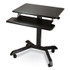 VICTOR TECHNOLOGY LLC DC550 Mobile Height Adjustable Standing Desk with Keyboard Tray, 25.6 x 17.7 x 29 to 44, Black