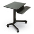 VICTOR TECHNOLOGY LLC DC550 Mobile Height Adjustable Standing Desk with Keyboard Tray, 25.6 x 17.7 x 29 to 44, Black