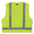 TENACIOUS HOLDINGS, INC. ergodyne® 21425 GloWear 8250Z Class 2 Surveyors Zipper Vest, Polyester, Large/X-Large, Lime