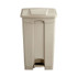 SAFCO PRODUCTS 9923TN Large Capacity Plastic Step-On Receptacle, 23 gal, Plastic, Tan