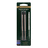YAFA A PEN COMPANY Monteverde W422BK  Capless Gel Refills For Waterman Ballpoint Pens, Fine Point, 0.5 mm, Black, Pack Of 2 Refills