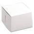 SOUTHERN CHAMPION TRAY SCT® 0909 White One-Piece Non-Window Bakery Boxes, 6 x 6 x 4, White, Paper, 250/Bundle