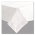 HOFFMASTER 210066 Tissue/Poly Tablecovers, 72" x 72", White, 25/Carton