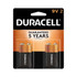 Duracell Coppertop 9V All-Purpose alkaline batteries are not only dependable, they're long-lasting. With a guarantee of 5 years in storage, you can rest assured these 9V batteries will be ready when you need them during storm season or power outages. Duracell Coppertop batteries deliver reliable power to your everyday devices throughout the home, like toys, remote controls, flashlights, calculators, clocks and radios, wireless mice and keyboards, and more. Coppertop batteries are available in AA, AAA, C, D, and 9V sizes. Duracell guarantees these batteries against defects in material and workmanship. Should any device be damaged due to a battery defect, we will repair or replace it at our option. From storm season to medical needs to the holidays, Duracell is the #1 trusted battery brand.  LONG-LASTING BATTERIES DESIGNED FOR DEPENDABILITY: Duracell Coppertop alkaline batteries deliver the lasting power and performance you can count on for electronic devices throughout the home or on-the-go.  RELIABLE POWER: As a general-purpose battery, the Duracell Coppertop 9V alkaline battery is made to power everyday devices throughout the home, like toys, remote controls, flashlights, clocks and radios, portable electronics, and more.  GUARANTEED FOR 5 YEARS IN STORAGE: Duracell guarantees each Coppertop 9-Volt alkaline battery to last 5 years in storage, so you can be confident these batteries will be ready when you need them.  QUALITY ASSURANCE: With Duracell batteries, quality is assured as every Duracell product is guaranteed against defects in material and workmanship.  #1 TRUSTED BATTERY BRAND: From storm season to medical needs to the holidays, Duracell is the #1 trusted battery brand  Coppertop is available in Double A (AA), Triple A (AAA), C, D, and 9V sizes.  Pack of 2 Batteries