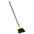 RUBBERMAID COMMERCIAL PROD. 638906BLACT Jumbo Smooth Sweep Angled Broom, 46" Handle, Black/Yellow, 6/Carton