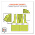 TENACIOUS HOLDINGS, INC. ergodyne® 21499 GloWear 8260FRHL Class 2 FR Safety Hook and Loop Vest, Modacrylic/Kevlar, 4X-Large/5X-Large, Lime