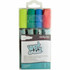 DEFLECT-O CORPORATION SMA510-V4 Deflecto Chisel Tip Wet-Erase Markers, Chisel Point Style, Green, Red, Blue, Yellow, Pack Of 4