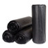 INTEGRATED BAGGING SYSTEMS Inteplast Group S386022K High-Density Commercial Can Liners, 60 gal, 22 mic, 38" x 60", Black, Interleaved Roll, 25 Bags/Roll, 6 Rolls/Carton