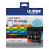 BROTHER INTL. CORP. LC4043PKS LC4043PK INKvestment Ink, 750 Page-Yield, Cyan/Magenta/Yellow, 3/Pack