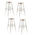 OKLAHOMA SOUND CORPORATION 6224H/4 National Public Seating Adjustable Hardboard Stools, 25 - 32 1/2inH, Gray, Set of 4