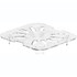 CAMBRO MFG. CO. Cambro 60CWD135  Camwear GN 1/6 Drain Shelves, 5/8inH x 4-13/16inW x 4-1/4inD, Clear, Pack Of 6 Shelves