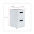 ALERA PAFFLG File Pedestal, Left or Right, 2 Legal/Letter-Size File Drawers, Light Gray, 14.96" x 19.29" x 27.75"