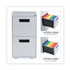 ALERA PAFFLG File Pedestal, Left or Right, 2 Legal/Letter-Size File Drawers, Light Gray, 14.96" x 19.29" x 27.75"