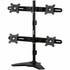 AMER NETWORKS AMR4S Amer Mounts Stand Based Quad Monitor Mount for four 15in-24in LCD/LED Flat Panel Screens - Supports up to 17.6lb monitors, +/- 20 degree tilt, and VESA 75/100