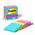 3M CO 654-5SSMIA Post-it Super Sticky Notes, 3 in x 3 in, 5 Pads, 90 Sheets/Pad, 2x the Sticking Power, Supernova Neons Collection
