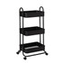 OFFICE DEPOT MS-CA-008 Realspace Mobile 3-Tier Storage Cart, 35-5/8inH x 17-15/16inW x 14-5/16inD, Black