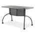 NATIONAL PUBLIC SEATING Oklahoma Sound® TWPD Teacher's WorkPod Desk, 48" x 24" x 30", Charcoal Slate