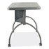 NATIONAL PUBLIC SEATING Oklahoma Sound® TWPD Teacher's WorkPod Desk, 48" x 24" x 30", Charcoal Slate