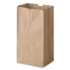 ROSS & WALLACE PAPER PRODUCTS, INC. GK4-500 Grocery Paper Bags, 4# Size, 30# Basis Weight, 5" x 3.13" x 9.88", Kraft, 500/Bundle