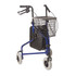 MABIS HEALTHCARE, INC. 802-2014-2100 DMI Adjustable Aluminum Folding 3-Wheel Rollator Walker, 37in x 20in, Royal Blue