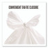 PERK 24377881 Tab-Tie Tall Kitchen Trash Bags, Tie-Flap, 13 gal, 28" x 24", White, 80/Box