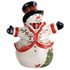 GIBSON OVERSEAS INC. Gibson 995117463M  Home Snowman Hug Durastone Cookie Jar, 10inH x 8-5/8inW x 5-1/2inD, White