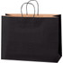 B O X MANAGEMENT, INC. Partners Brand BGS108BL  Tinted Shopping Bags, 12inH x 16inW x 6inD, Black, Case Of 250