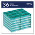 KIMBERLY-CLARK PROFESSIONAL Kleenex® 21400 White Facial Tissue for Business, Pop-Up Box, 2-Ply, 90 Sheets/Box, 36 Boxes/Carton