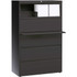 LORELL 60443  36inW x 18-5/8inD Lateral 5-Drawer File Cabinet, Charcoal