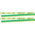 BARKER CREEK PUBLISHING, INC. 4330 Barker Creek Double-Sided Scalloped-Edge Border Strips, Lime Tie-Dye/Ombre, 2-1/4in x 36in, Set Of 26 Strips
