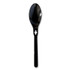 TEAM THREE GROUP WeGo 54101100 Spoon WeGo Polystyrene, Spoon, Plastic, Black, 1,000/Carton