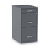 ALERA SVF1827CH Soho Vertical File Cabinet, 3 Drawers: Pencil/File/File, Letter, Charcoal, 14" x 18" x 26.9"