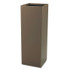 SAFCO PRODUCTS 2984BR Public Square Recycling Receptacles, Paper Recycling, 42 gal, Steel, Brown