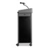 NATIONAL PUBLIC SEATING Oklahoma Sound® GSLS Greystone Lectern with Sound, 23.5 x 19.25 x 45.5, Charcoal Gray
