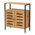 WHOLESALE INTERIORS, INC. 2721-11750 Baxton Studio Vander 28inW 2-Door Shoe Cabinet, Oak Brown/Black