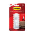3M/COMMERCIAL TAPE DIV. Command™ 17003ES General Purpose Hooks, Large, Plastic, White, 5 lb Capacity, 1 Hook and 2 Strips/Pack