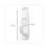 3M/COMMERCIAL TAPE DIV. Command™ 17003ES General Purpose Hooks, Large, Plastic, White, 5 lb Capacity, 1 Hook and 2 Strips/Pack