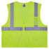 ERGODYNE CORPORATION 21575 Ergodyne GloWear Safety Vest, Treated Polyester Hi-Vis 8256Z, Class 2, Large/X-Large, Lime